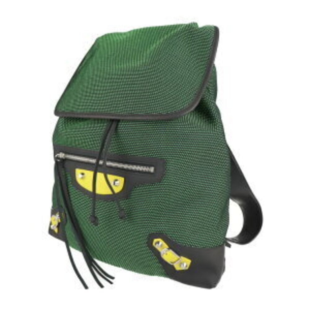 BALENCIAGA Traveler Shoulder Backpack Daypack leather green black - Picture 2 of 9